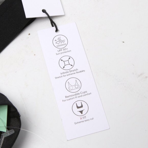 CALVIN KLEIN Swimsuit 2-Piece Logo Bikini Set Platinium Silver Triangle Halter L - Picture 9 of 13